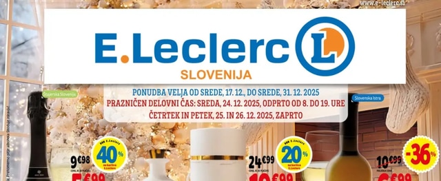 E.Leclerc katalog Akcijska ponudba od 17.12. do 31.12.2025