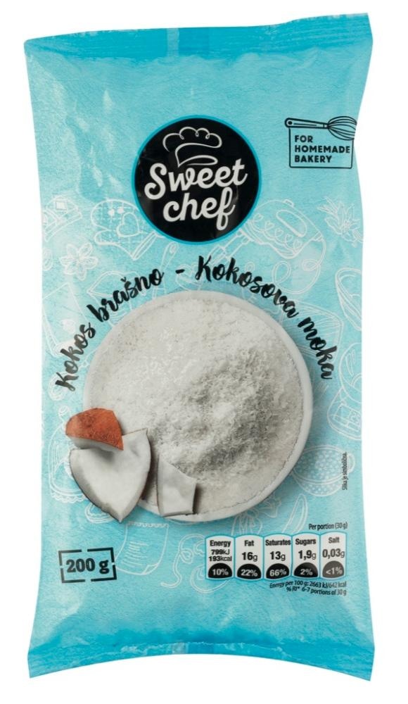 Kokosova moka Sweet Chef 200 g - Akcija v trgovini Mercator