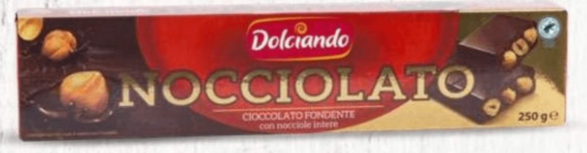 Dolciando Temna čokolada Nocciolato s celimi lešniki 250 g
