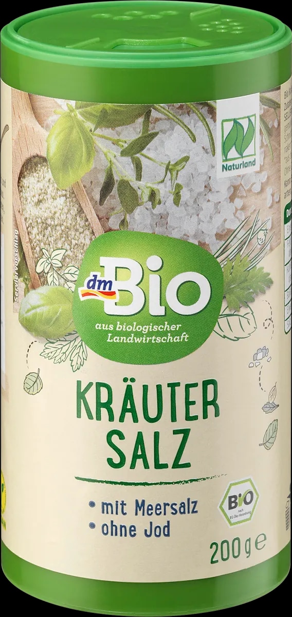 dmBio zeliščna morska sol 200 g - Akcija v trgovini Dm