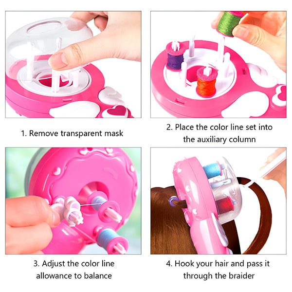 Glavnik za pletenje kitk TOY PLACE