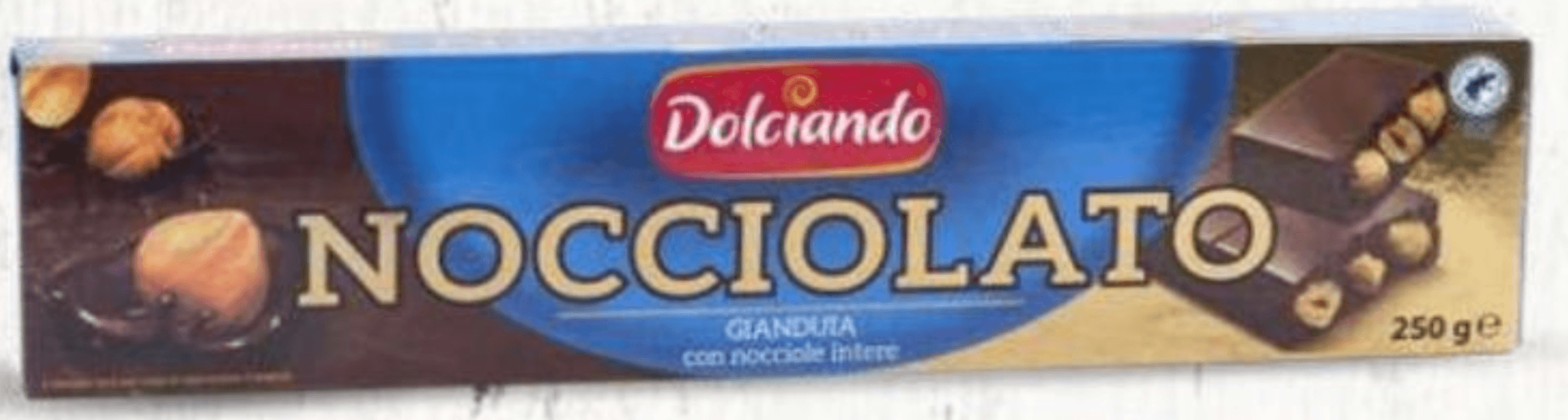 Dolciando Mlečna čokolada Nocciolato s celimi lešniki 250 g