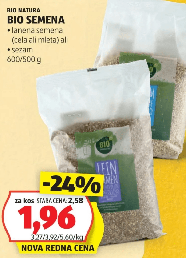 Bio semena 600/500 g