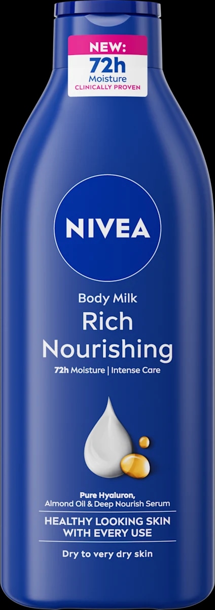 NIVEA Rich Nourising mleko za telo 2x400 ml