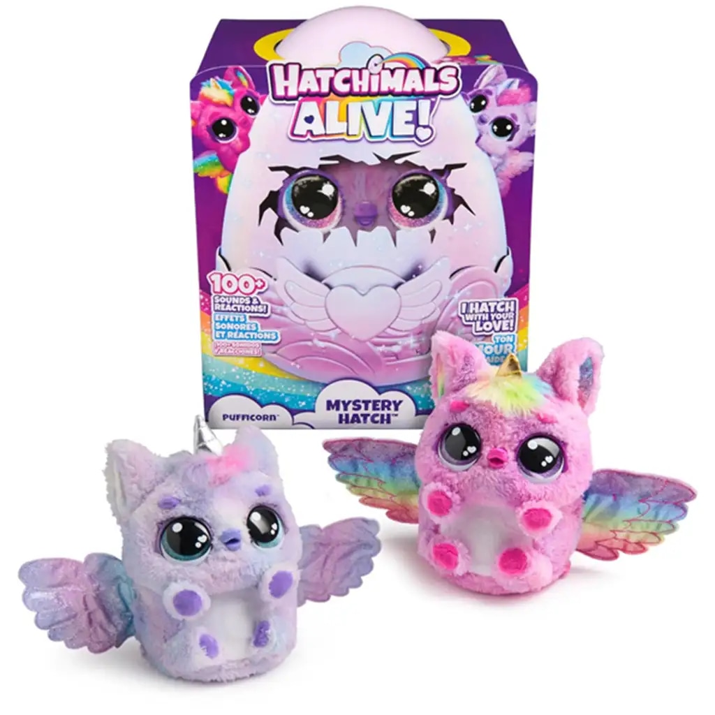 Spin Master Hatchimals Alive Pufficorn ali Draggle Spin Master