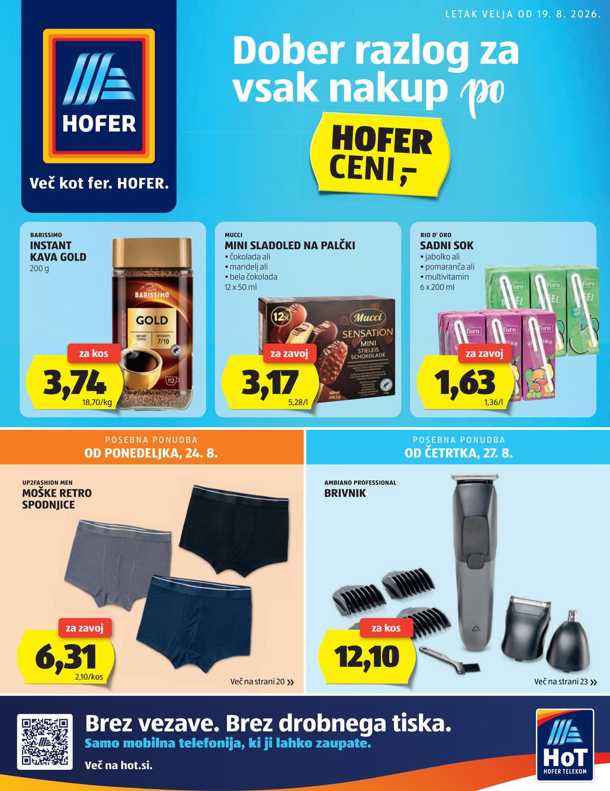Hofer katalog od 08/19/2026 - Akcijska Ponudba
