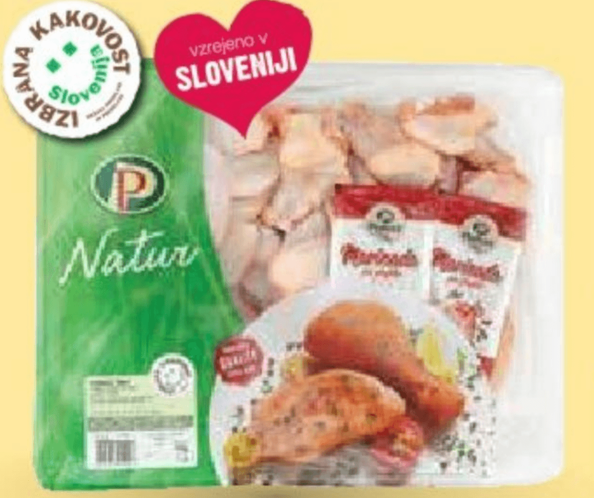 Perutnina Ptuj piščančje peruti brez konic Akcija u trgovini Mercator