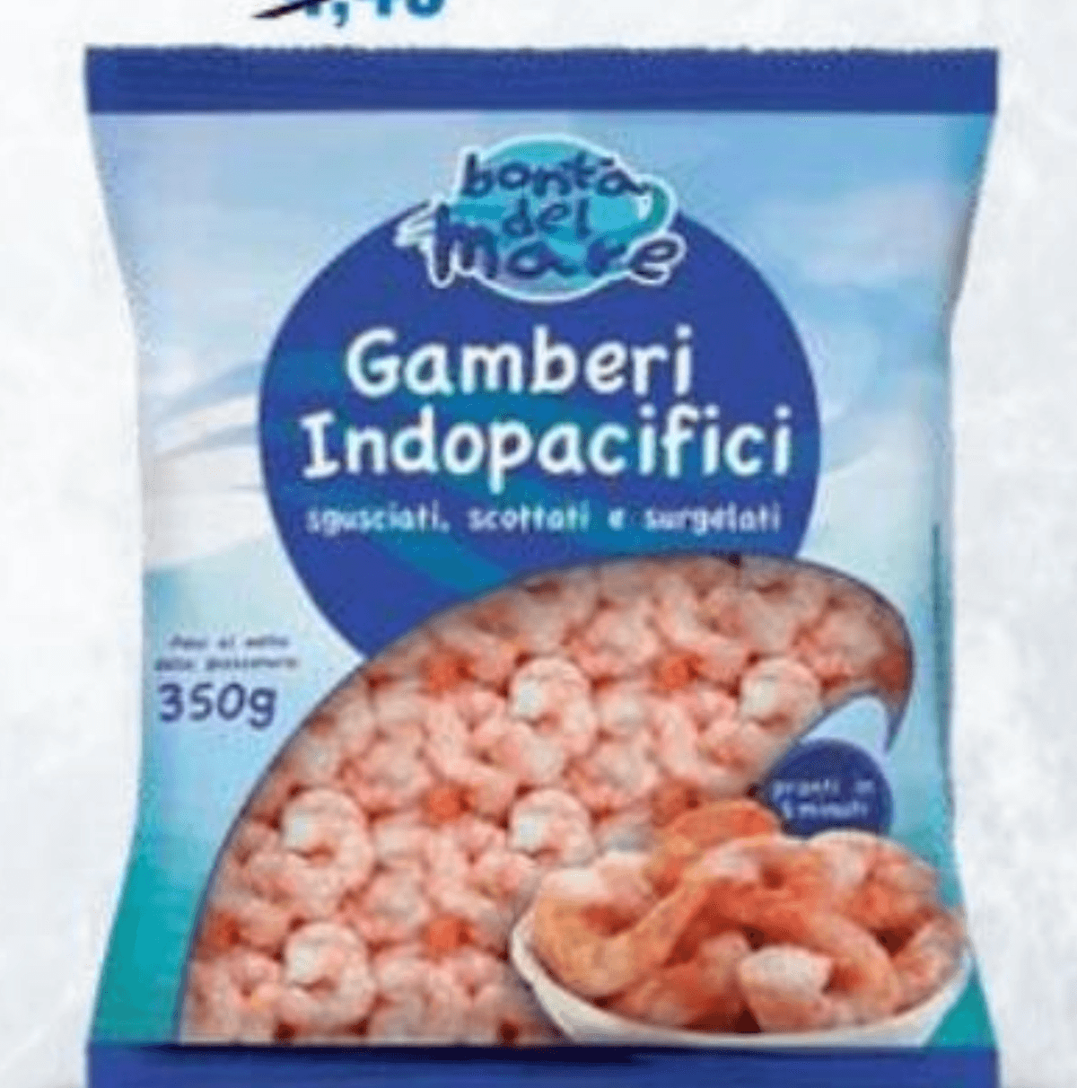 Captain Taste indopacifiške kozice, očiščene 350 g Akcija u trgovini Eurospin
