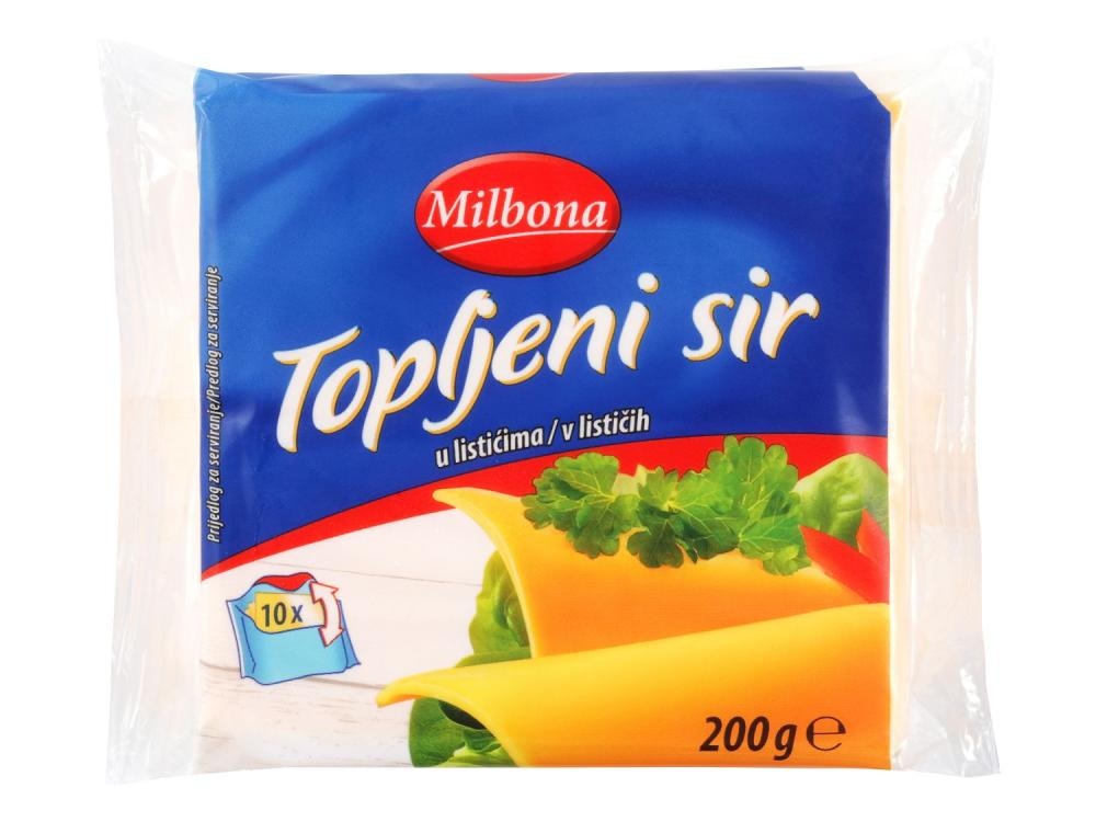 Milbona topljeni sir 200 g Akcija u trgovini Lidl