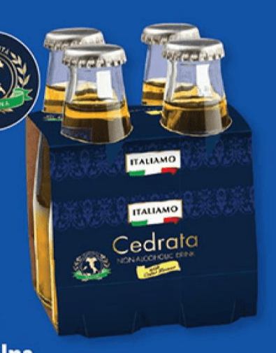 Italiamo brezalkoholna pijača "Cedrata" 4 x 200 ml Akcija u trgovini Lidl