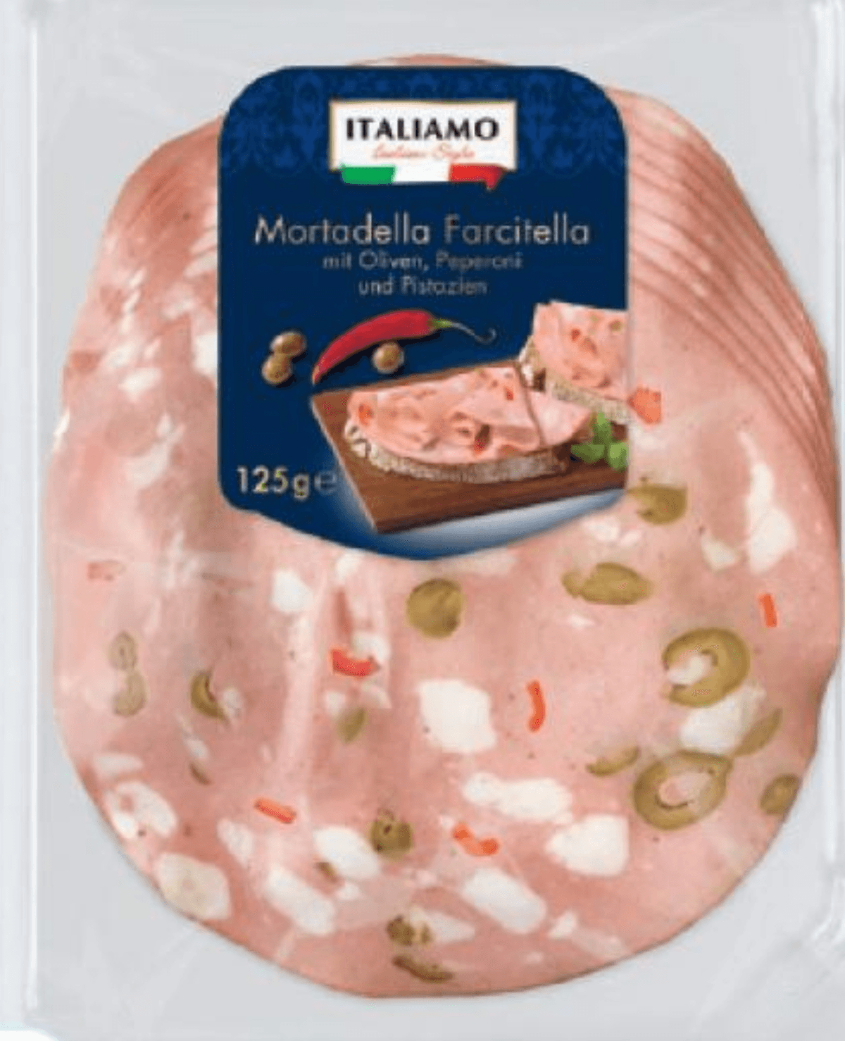 Italiamo mortadela Farcitella 125 g Akcija u trgovini Lidl