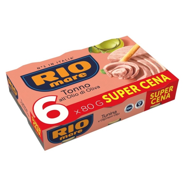 Tunina Rio Mare 6 x 80 g Akcija u trgovini Mercator