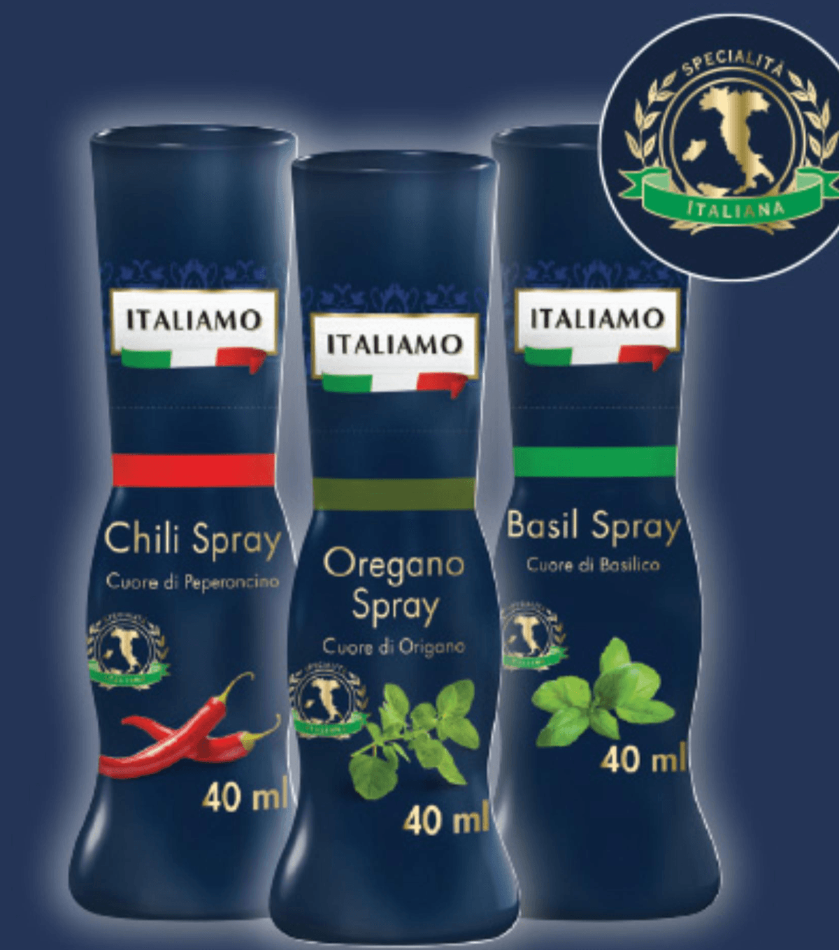 Italiamo začimbe in zelišča v spreju 40 ml Akcija u trgovini Lidl