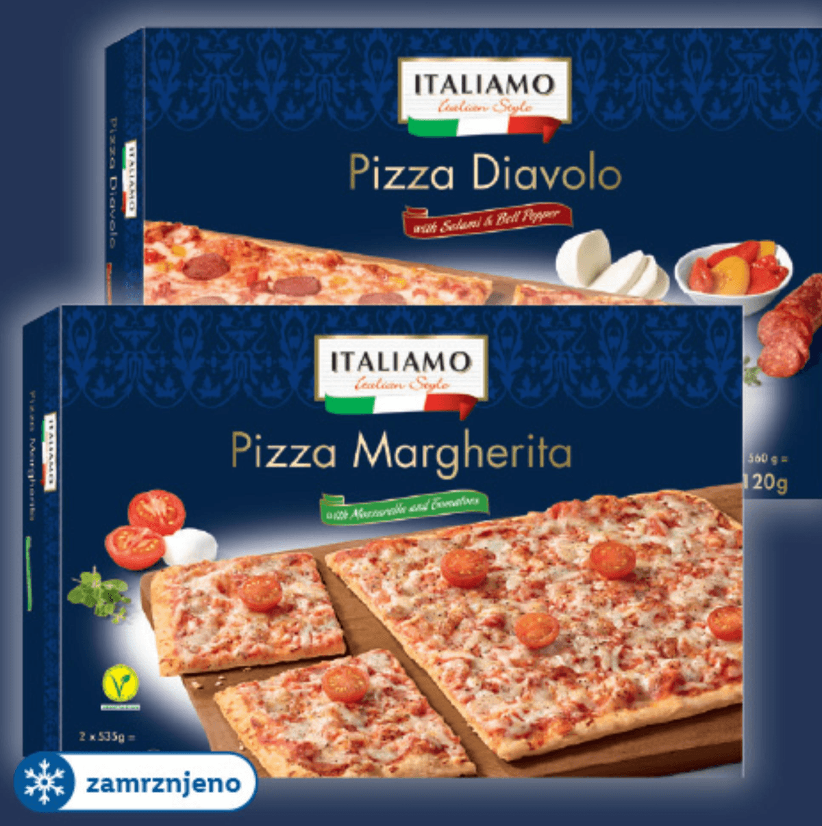 ITALIAMO Družinska pica 1070/1120 g Akcija u trgovini Lidl