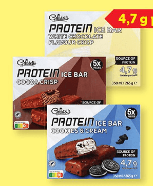 Gelatelli Proteinski sladoled 5 x 70 ml Akcija u trgovini Lidl