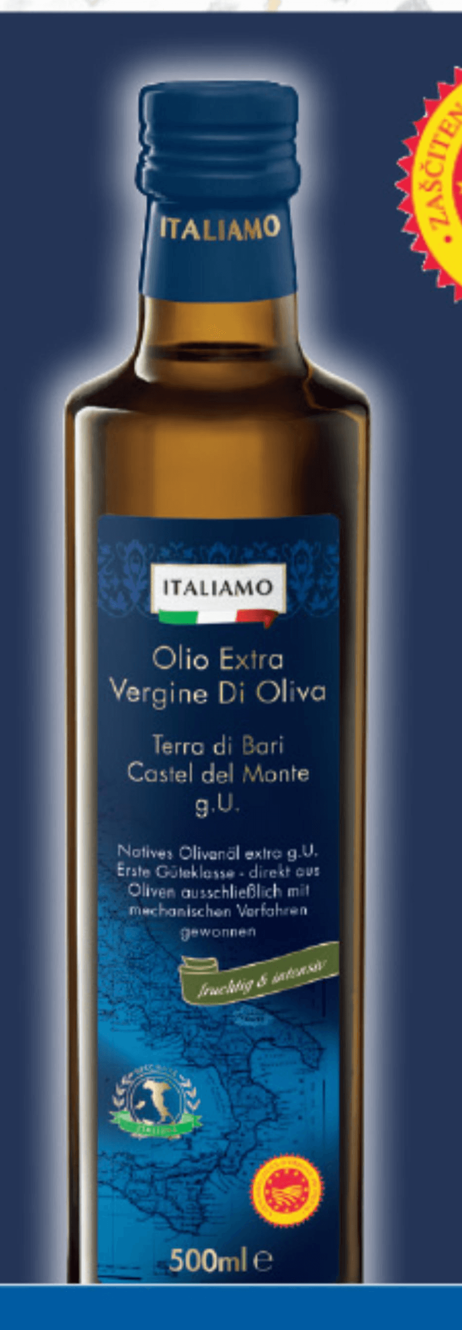 Italiamo ekstra deviško oljčno olje 500 ml Akcija u trgovini Lidl