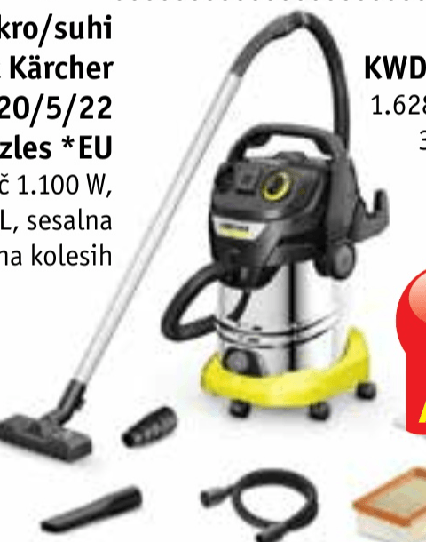 Mokro/suhi sesalnik Kärcher KWD 6 P S V-30/8/22/T (BSY) Akcija u trgovini Jager