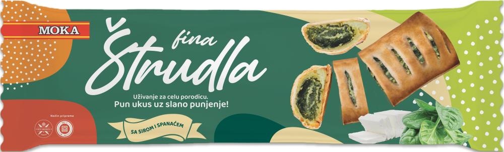 Moka Štrudelj s sirom in špinačo 600 g Akcija u trgovini Tuš