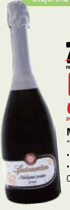 Muškatna penina Ljutomerčan 0,75 l Akcija u trgovini Tuš