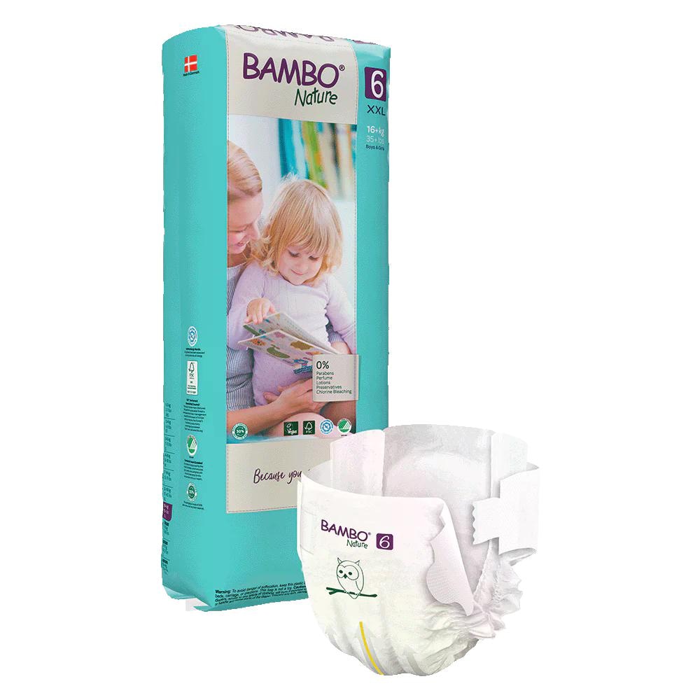 Otroške plenice Bambo Nature Tall Pack od 40 do 52 kosov Akcija u trgovini E.Leclerc
