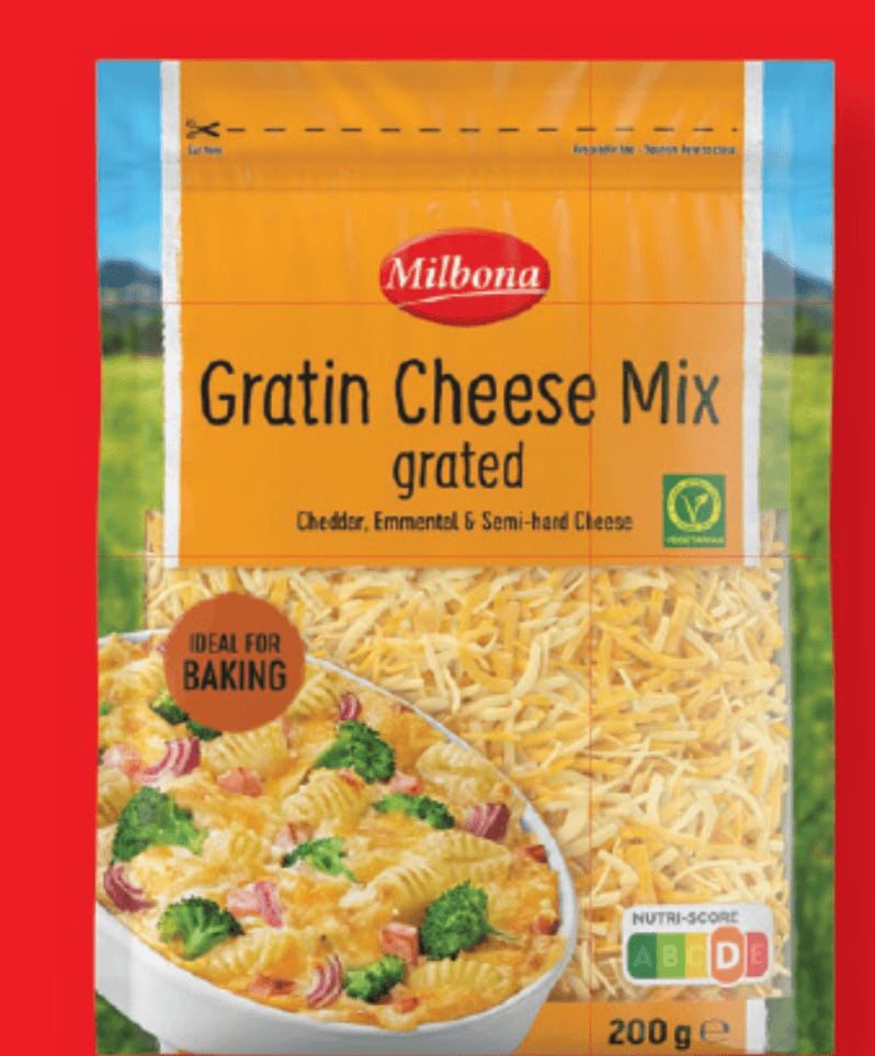 Milbona ribani sir za gratiniranje 200 g Akcija u trgovini Lidl