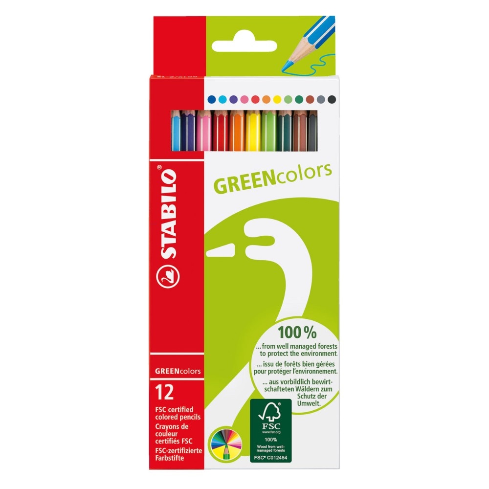 Stabilo Greencolors 12 barvnih svinčnikov Akcija u trgovini Mueller