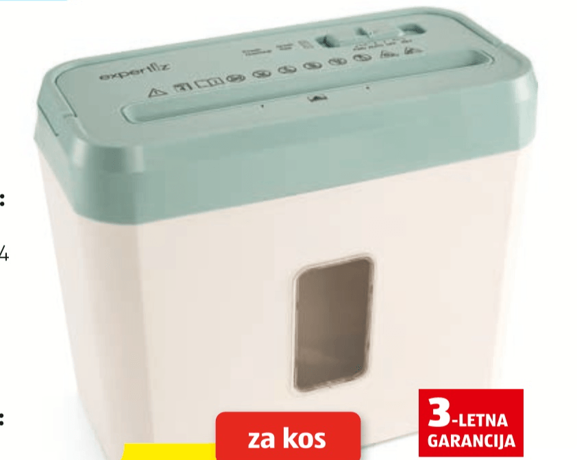 Expertiz naprava za plastificiranje/uničevalnik dokumentov Akcija u trgovini Hofer