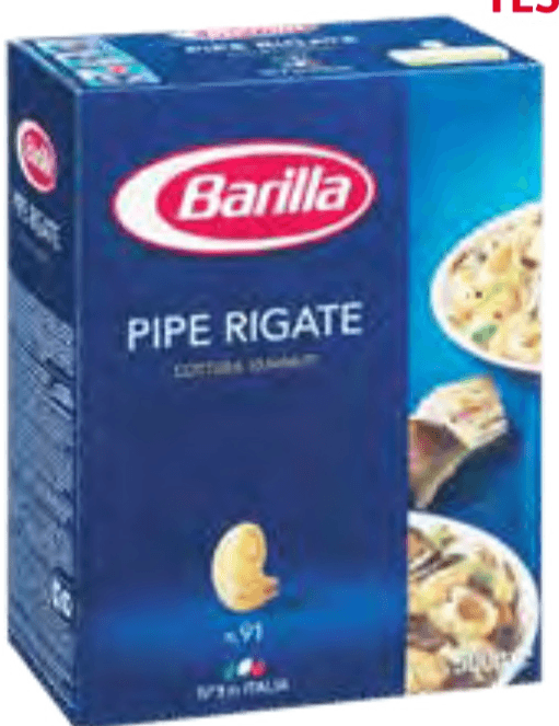 Testenine pipe rigate Barilla 500 g Akcija u trgovini E.Leclerc