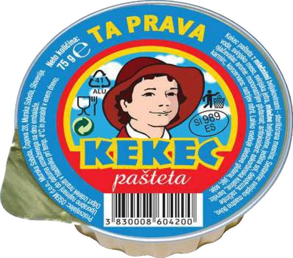 Pašteta Kekec 75 g Akcija u trgovini Tuš