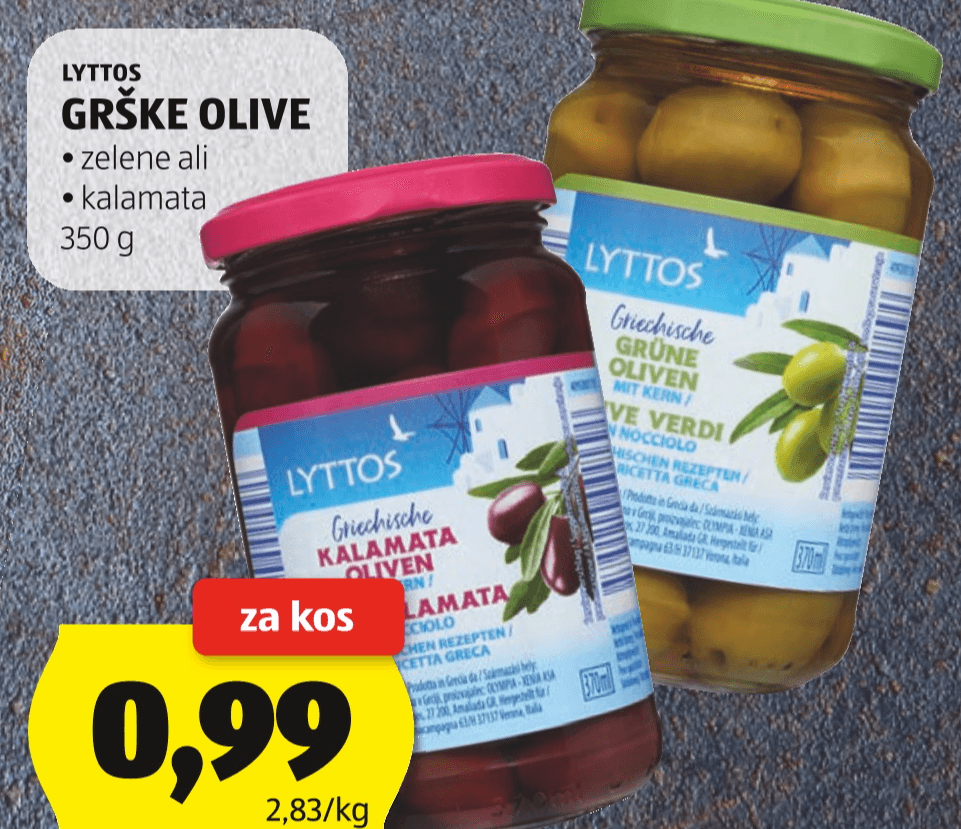 Lyttos grške olive 350 g Akcija u trgovini Hofer