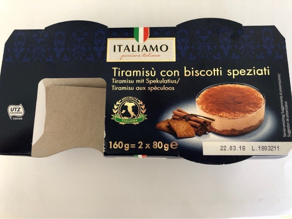 Italiamo Tiramisu 2 x 80 g Akcija u trgovini Lidl