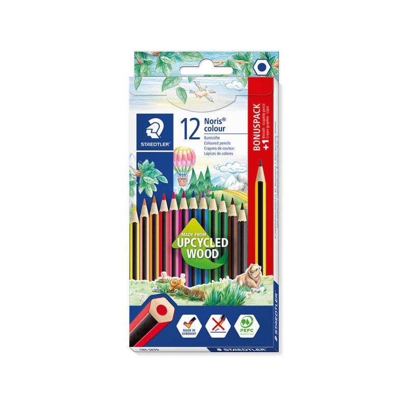 Norix Colour lesene barvice 12 barvi + 2 svinčnika Akcija u trgovini Mueller