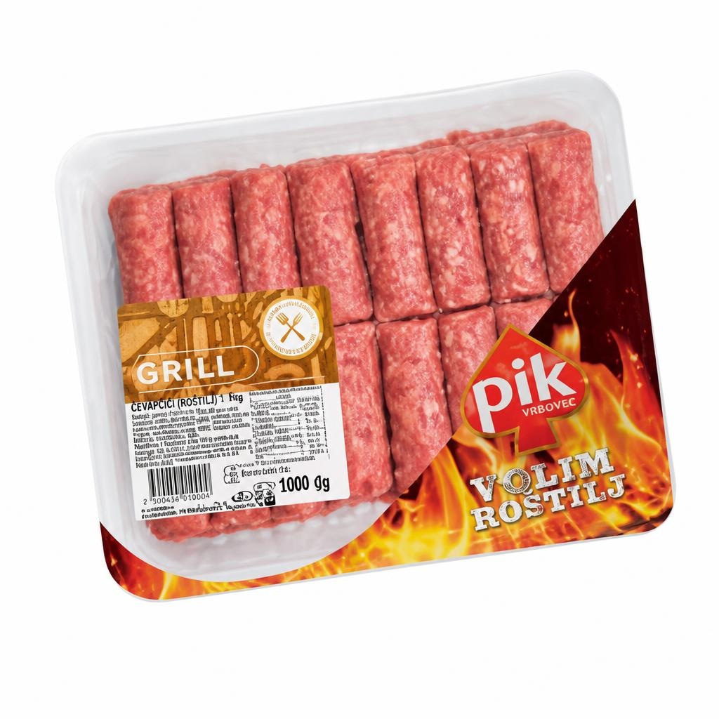 Čevapčiči Pik 1 kg Akcija u trgovini Mercator