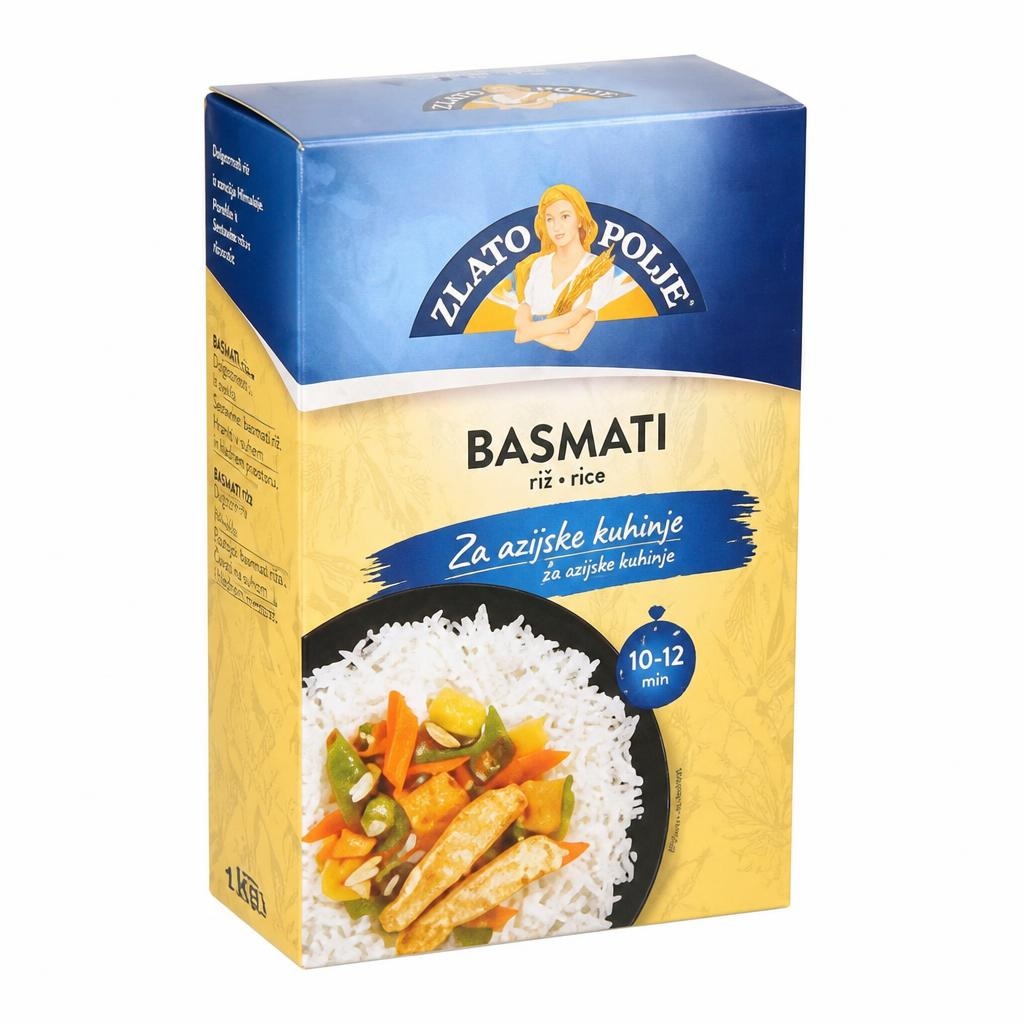 Riž Basmati 1 kg Zlato Polje Akcija u trgovini Spar