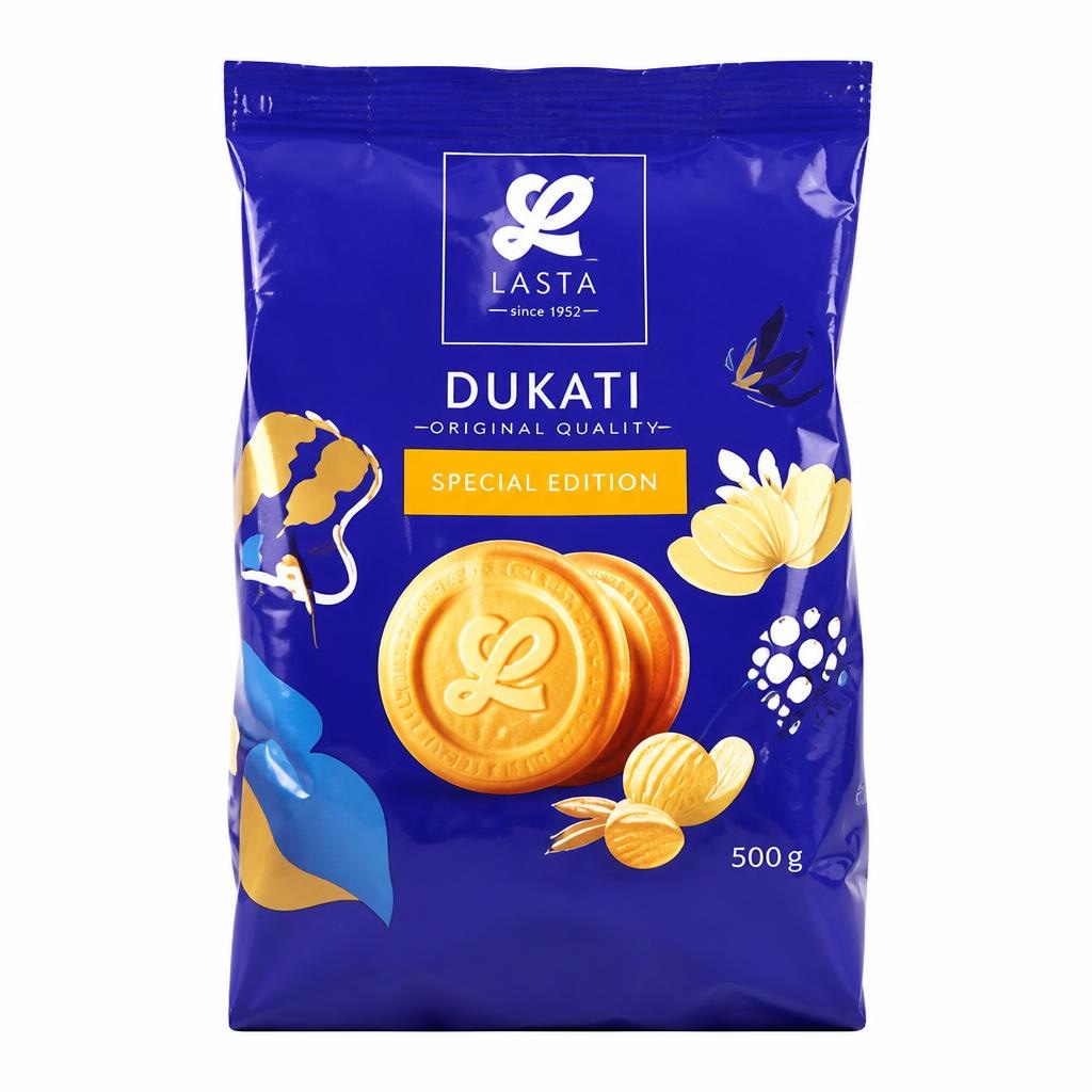 Masleni piškoti Dukati Lasta 500 g Akcija u trgovini Spar