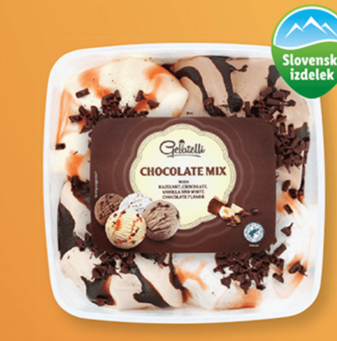 Gelatelli Chocolate Mix sladoled 1.65 l Akcija v trgovini Lidl