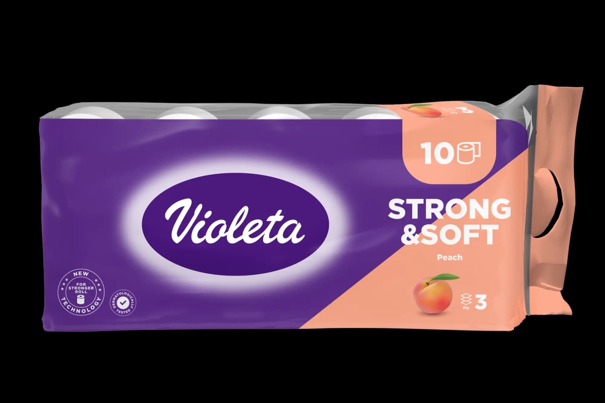 Toaletni papir Violeta 10/1 Akcija v trgovini Mercator
