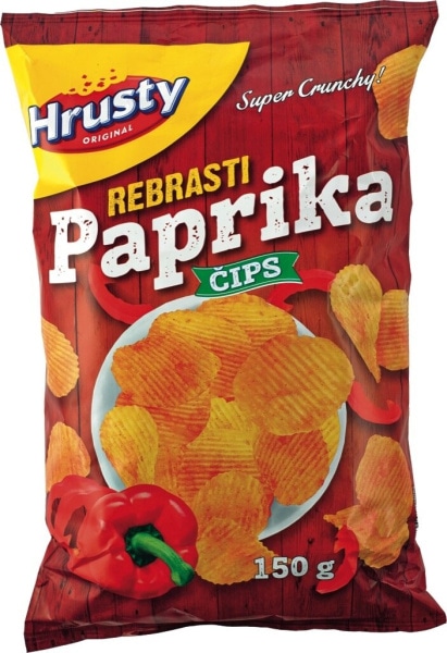 Hrusty rebrasti čips 150 g Akcija v trgovini Mercator