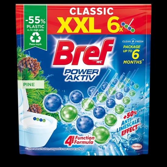 Bref WC obešanke Doypack 6 x 50 g; 5 x 50 g Akcija v trgovini Tuš