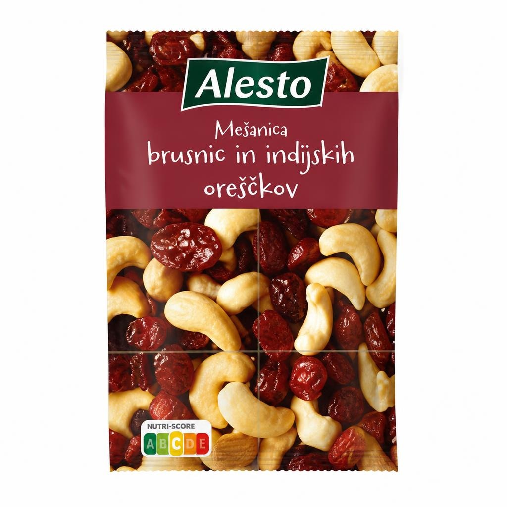 Alesto Mešanica brusnic in indijskih oreščkov 200 g Akcija v trgovini Lidl