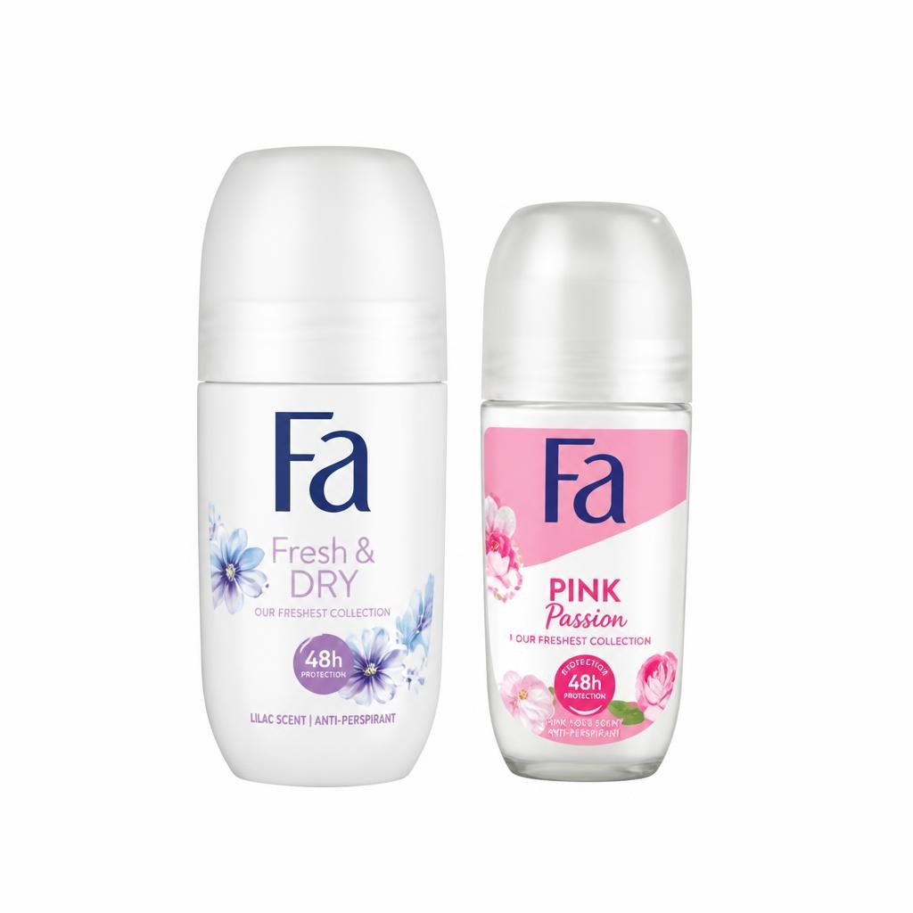Ženski ali moški deodorant Fa sprej 150 ml, roll on 50 ml ali stick 50 ml Akcija v trgovini E.Leclerc